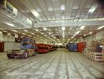 ID 2453 GRANDE EUROPA (1998/51714grt/IMO 9138381) - main cargo deck during night-time discharging operations, maiden call, Southampton, England.
